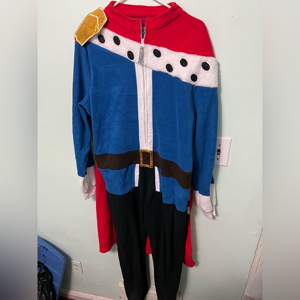 Funziez! King One Piece - Plush Adult Medieval Costume Jumpsuit Homelander